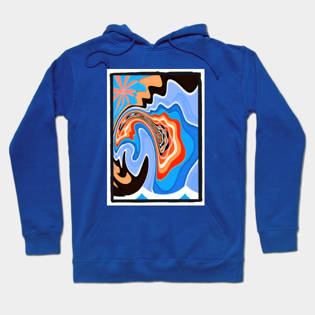 Wave infusion abstract Hoodie by SilverPixieArt